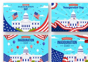 12 USA Presidential Inauguration Day Illustration