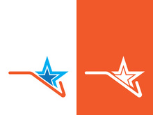 Star icon template vector illustration design