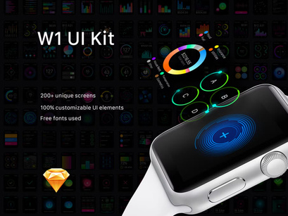 UI Kit for smart watch Apps