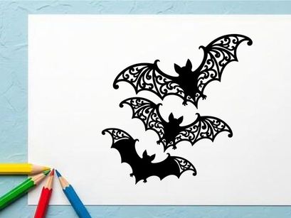 Dekorative Halloween-Fledermaus-Silhouetten für gruselige saisonale Designs