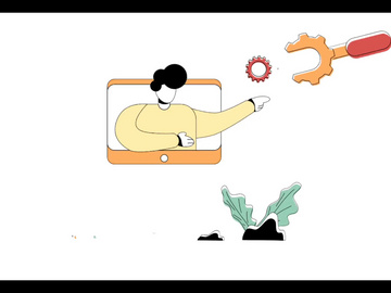 Flat Illustration Animation of Retraining preview picture