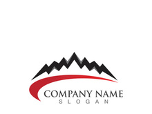 Mountain icon Logo Template Vector illustration design