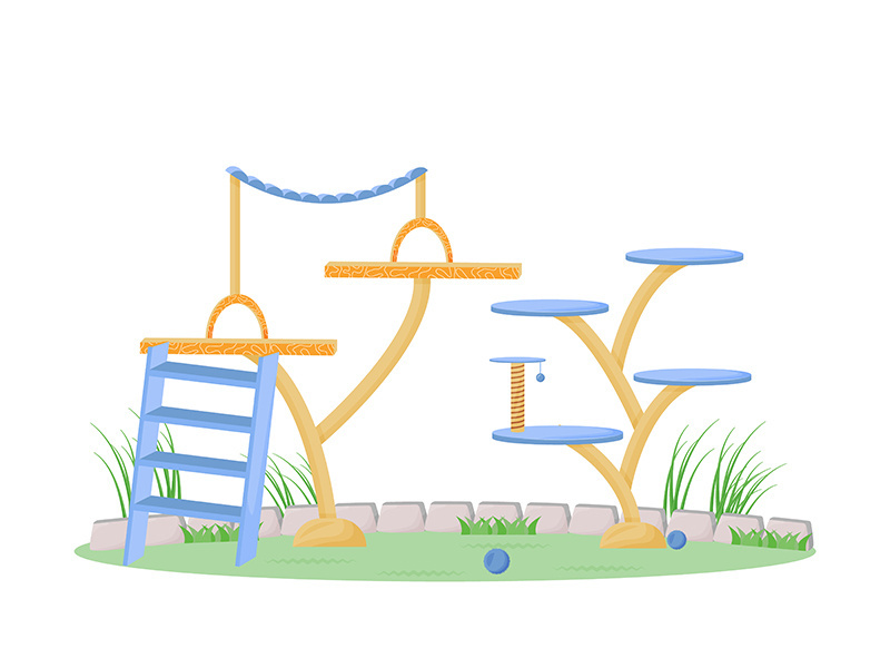 Playground cartoon vector illustration