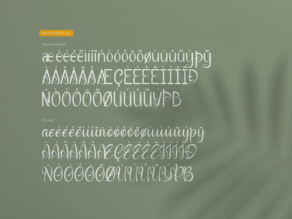 Verdant Botanika | Hand Drawn Script Font Duo