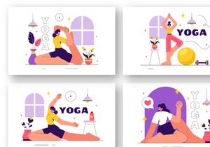 9 Yoga and Meditation Practices Illustration