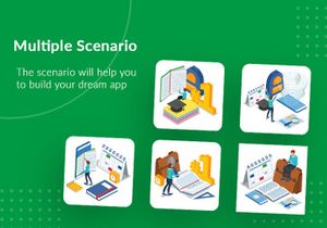 Set of Isometric Back to School illustration v2