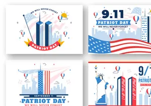 10 Happy USA Patriot Day Illustration