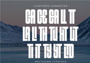 Meltdown - Condensed Sans Serif