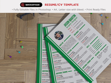 Resume/CV Template 05 preview picture