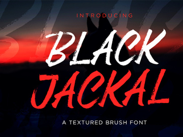 Black Jackal Brush Font preview picture