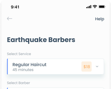 Barbershop booking