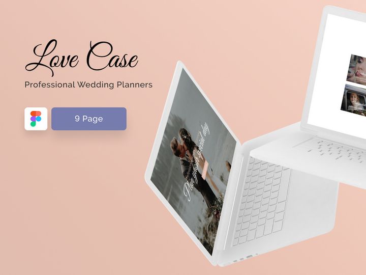 LoveCase Web uikit for wedding Figma and Phoptoshop