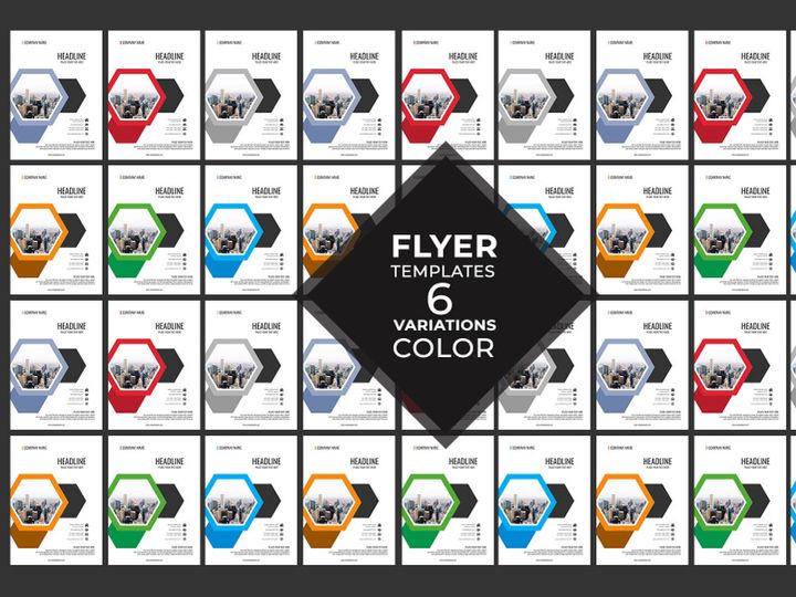 Flyer Template Bundle variation Business