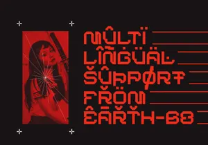 BARKMO-36 — Futuristic Mecha Font