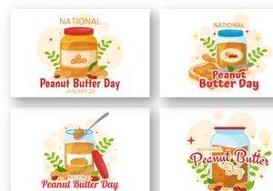 13 National Peanut Butter Day Illustration