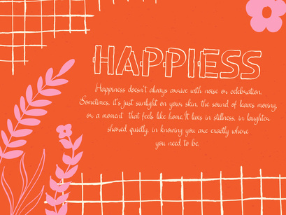 Petal Types | Fun Hand Drawn Font