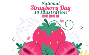 10 National Strawberry Day Illustration