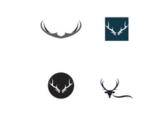 Deer head antler logo