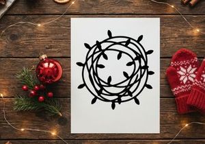 Coiled Christmas Lights String for Holiday Decorations