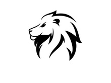 Lion Head  Logo design vector template
