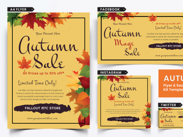 Autumn Festival Flyer & Social Media Pack-10 preview picture