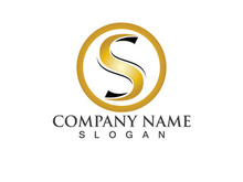 Business corporate letter S logo design vector.