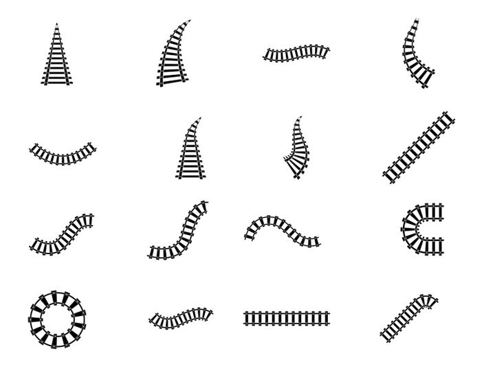 Train way logo vector
