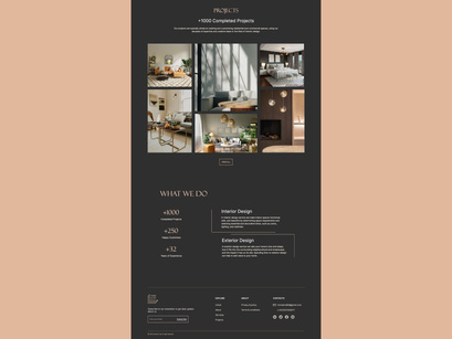 Interior Design Website Design Template