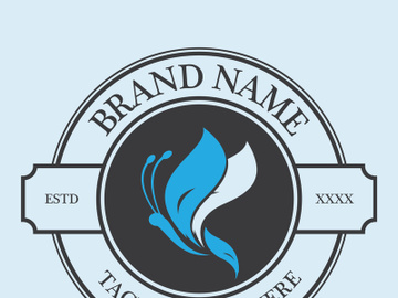 Butterfly logo design preview picture