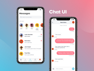 Chat App Message UI preview picture