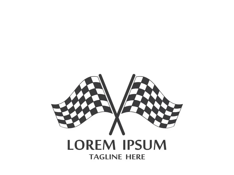 Race flag logo