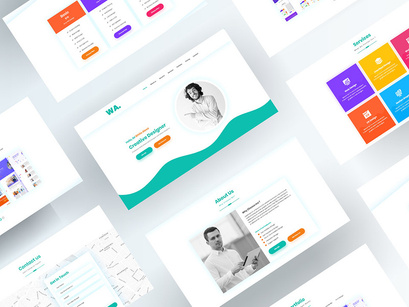 Cv Resume One Page | XD & PSD Free Template