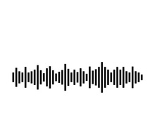 Equalizer Sound waves vector illustration design template