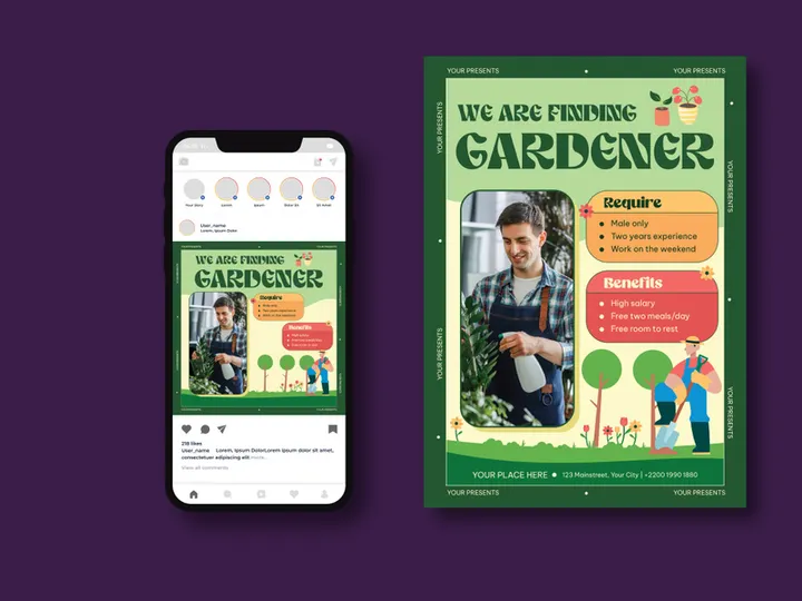 We Are Finding Gardener Flyer