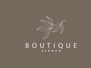 Leaf Line Logo, Beautiful Hand Drawn Design preview picture