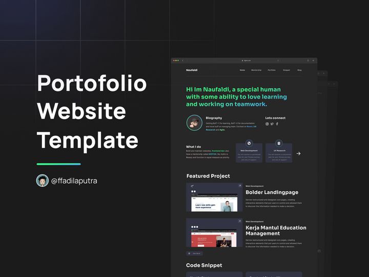 Portofolio Website Template preview picture
