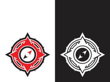 Compass logo template vector icon illustration design