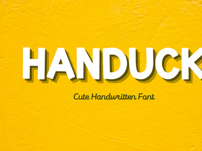 Handuck - Cute Handwritten Font