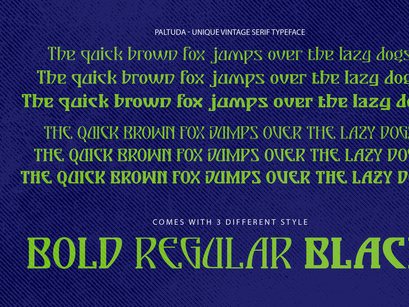 Paltuda - Vintage Display Font