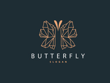 Butterfly Logo Design, Beautiful Flying Animal