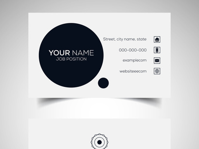 10 Double-sided creative and modern business card template. Vector illustration