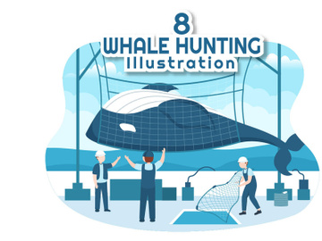 8 Whale Hunting Illustration preview picture
