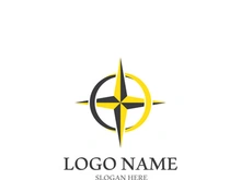 Compass logo template vector icon illustration design