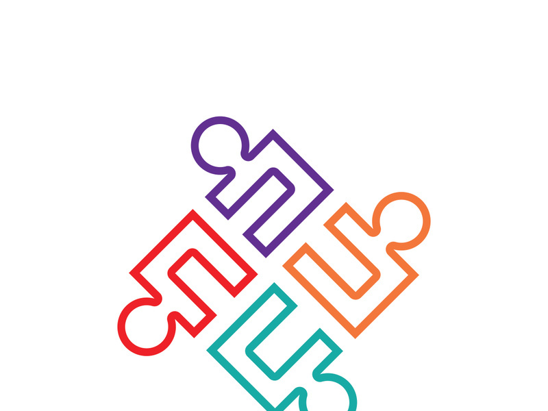 Community, network and social icon design template