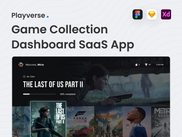 Playverse - Game Collection Dashboard SaaS App preview picture
