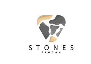 Stone Logo, Premium Elegant Design, Stone Balance Vector