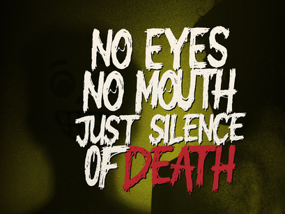 Last One Out | Display Horror Font