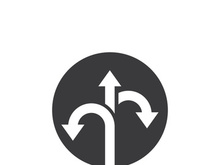 Way vector icon illustration design template