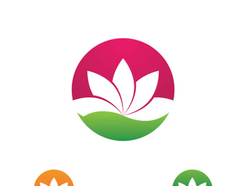 Beauty Vector lotus flowers design logo Template icon preview picture