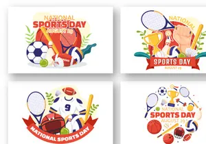 13 National Sports Day Illustration